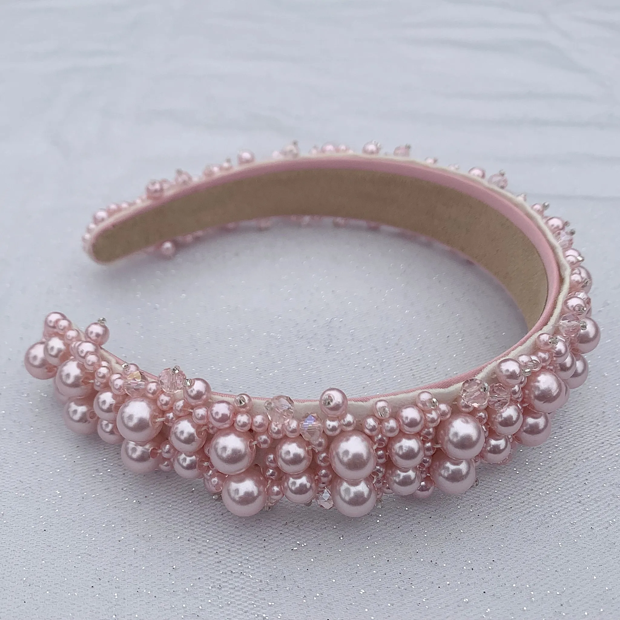 Pearl Headband with Crystal