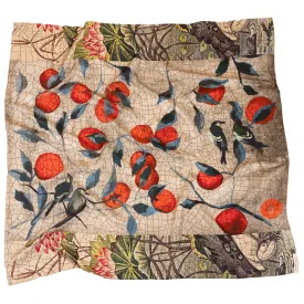 persimmon square silk scarf