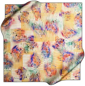 Pierre Cardin Style Square Silk Scarf No. 12