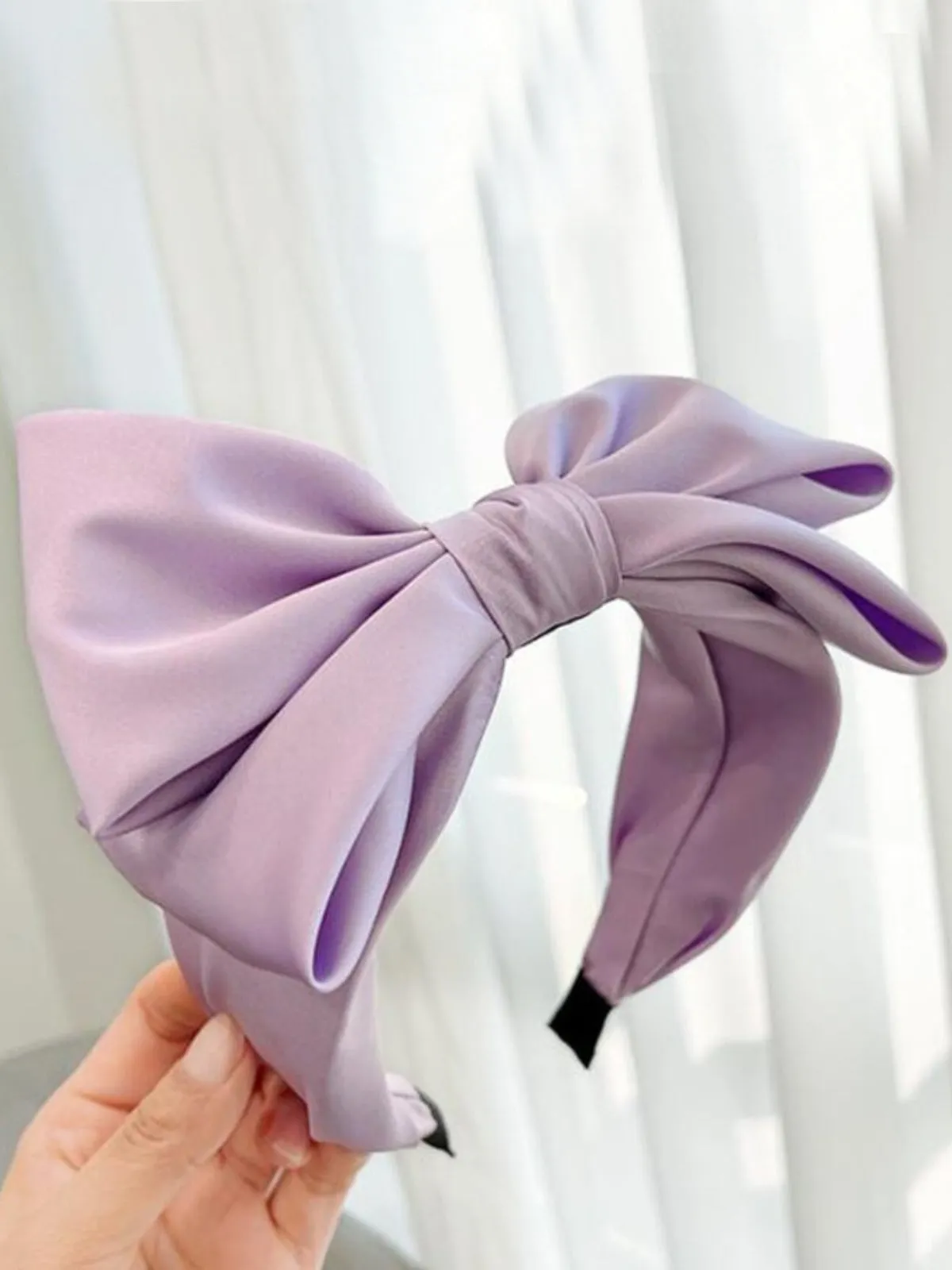 Plush Beauty Big Bow Velvet Headband