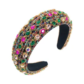 Pre Order:  Rhinestones Embellished Wide Headband