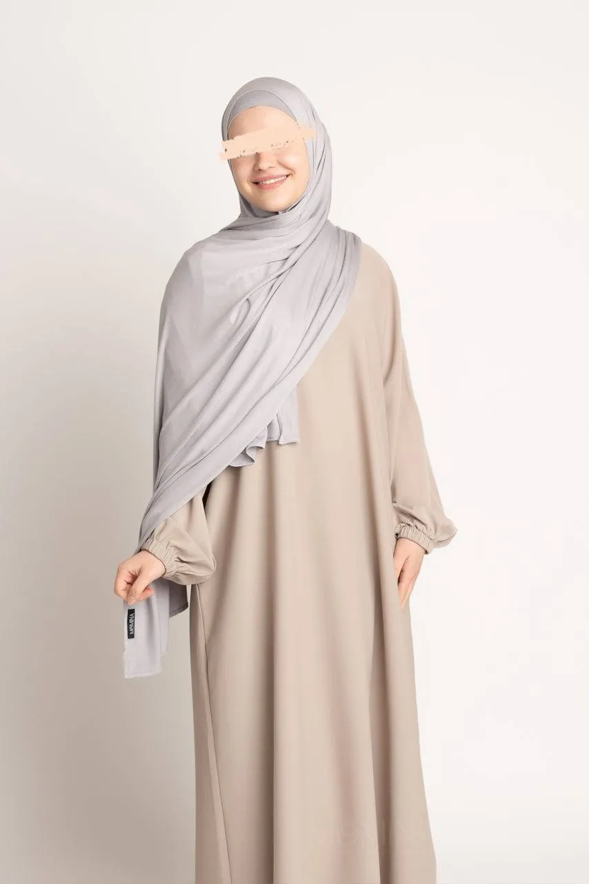 Premium Maxi Jersey Hijab - Smoke