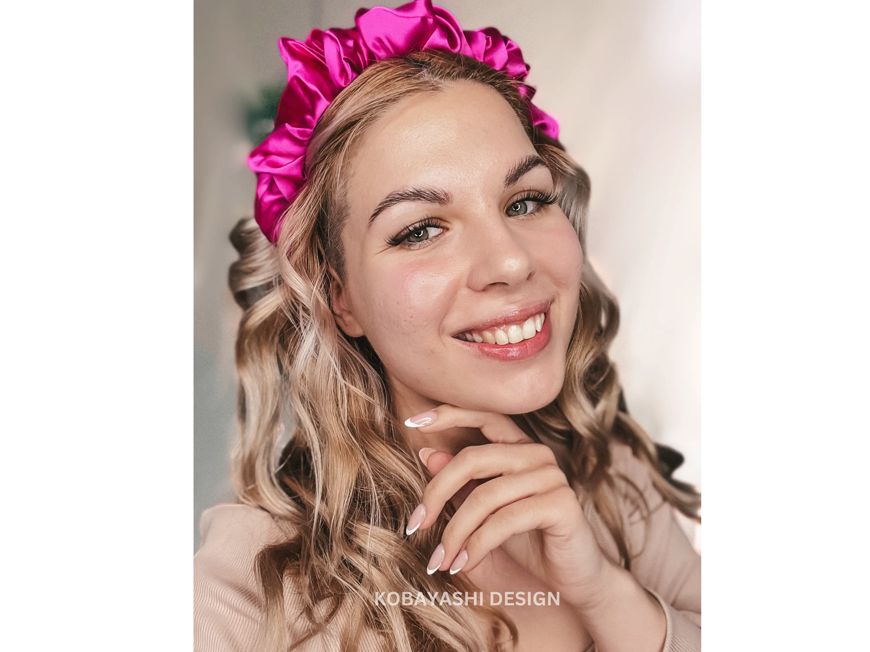 Pure silk Scrunchy crown headband/ Dabigā Zīda matu stipiņa  ar krokojumu