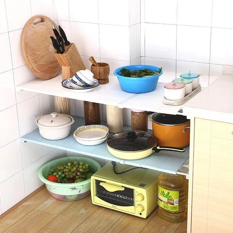 Retractable Cabinet Organizer Storage Shelf