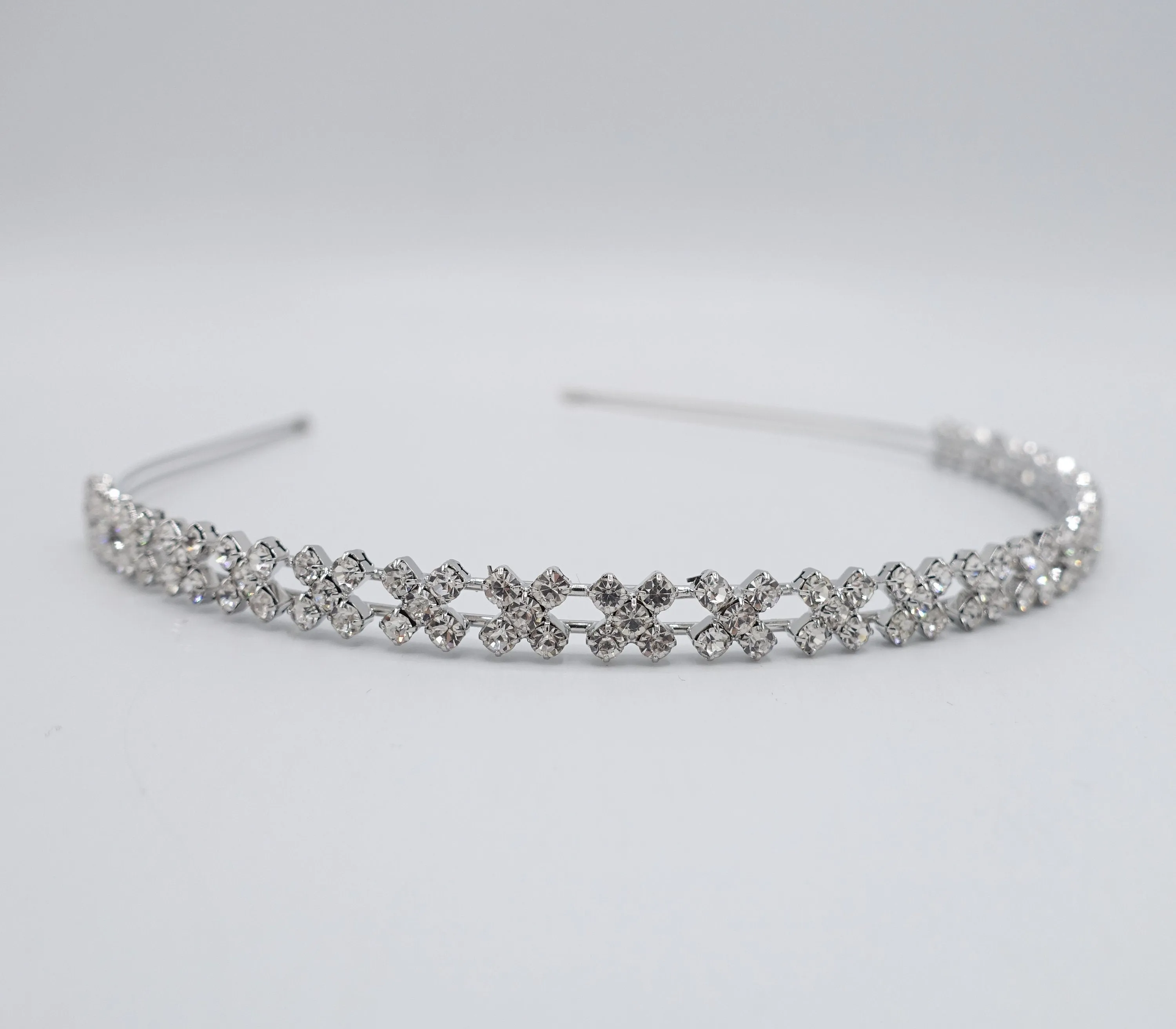 rhinestone petal headband, bling headband for women