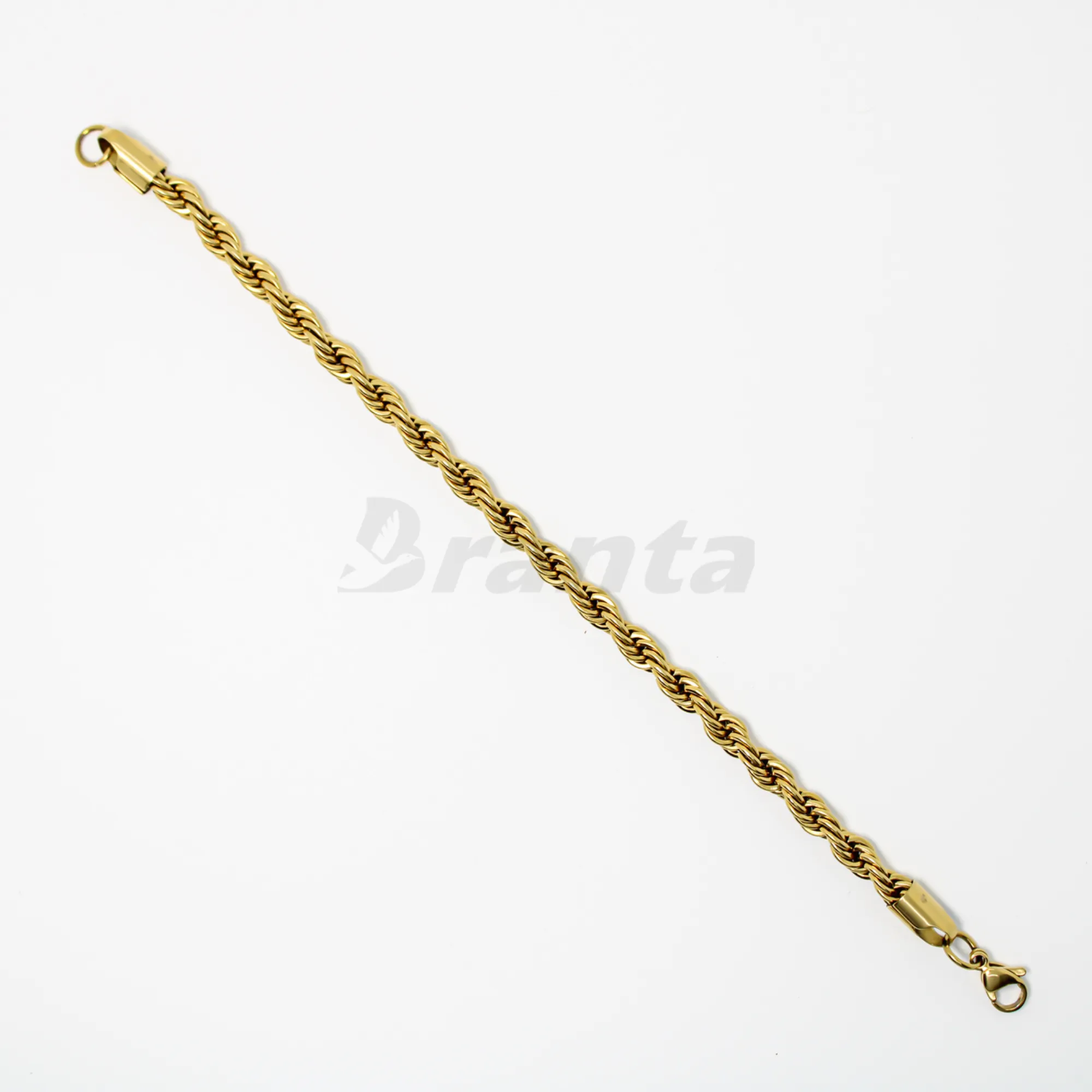 Rope Chain Bracelet in Gold Plated  (8 Inch)