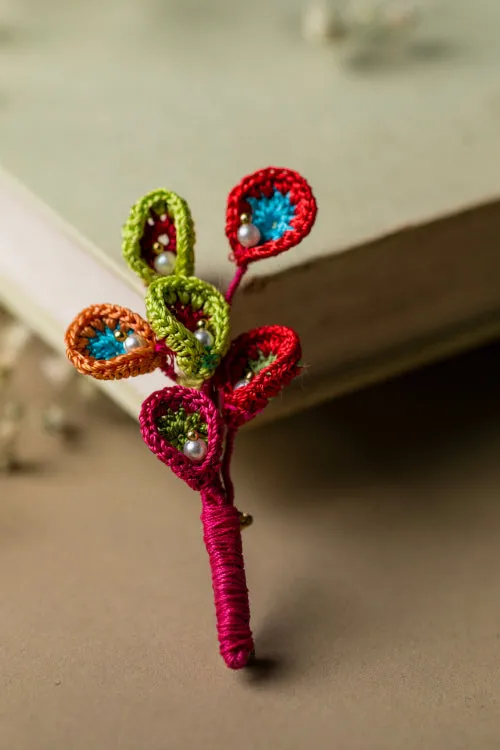 Samoolam Handmade Brooch Rainbow Lilies