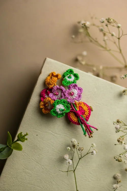 Samoolam Handmade Garden Brooch Multicolored