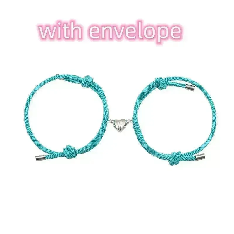 Simple Nylon Love Magnetic Bracelet