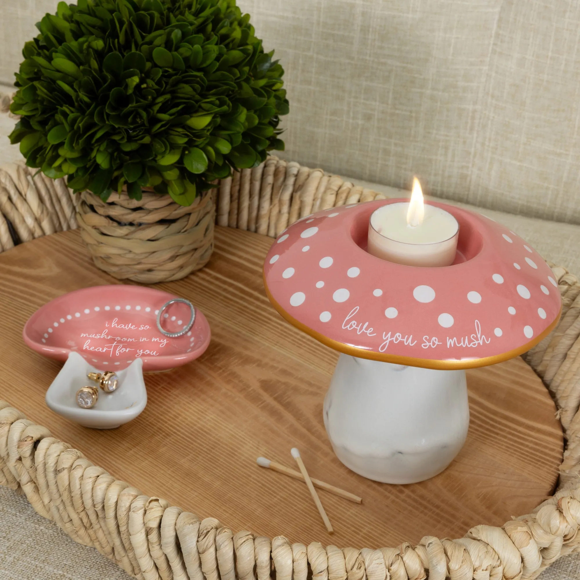 So Mushroom 4.25" Keepsake Dish