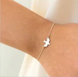 Stylish Pigeon Bracelet Gold Plated Chain Bracelet