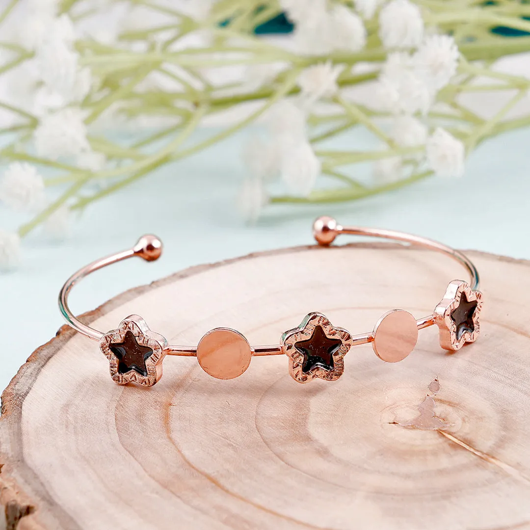 Stylish Rose Gold Star Shape Bracelet