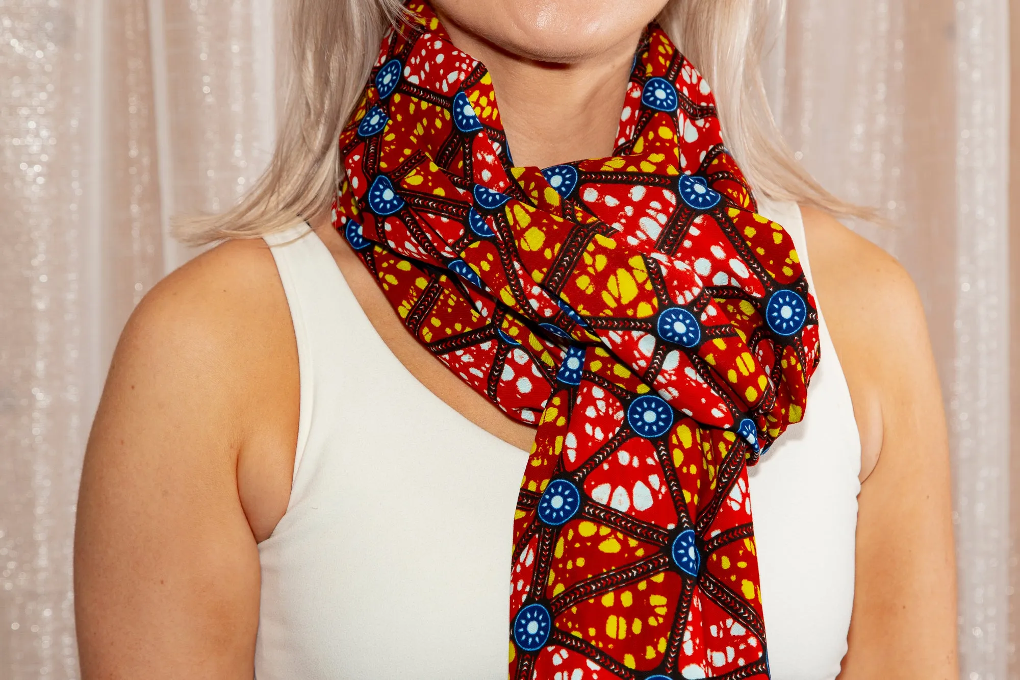 The Ultimate African Scarf African Print Ankara 100% Cotton Mosaic