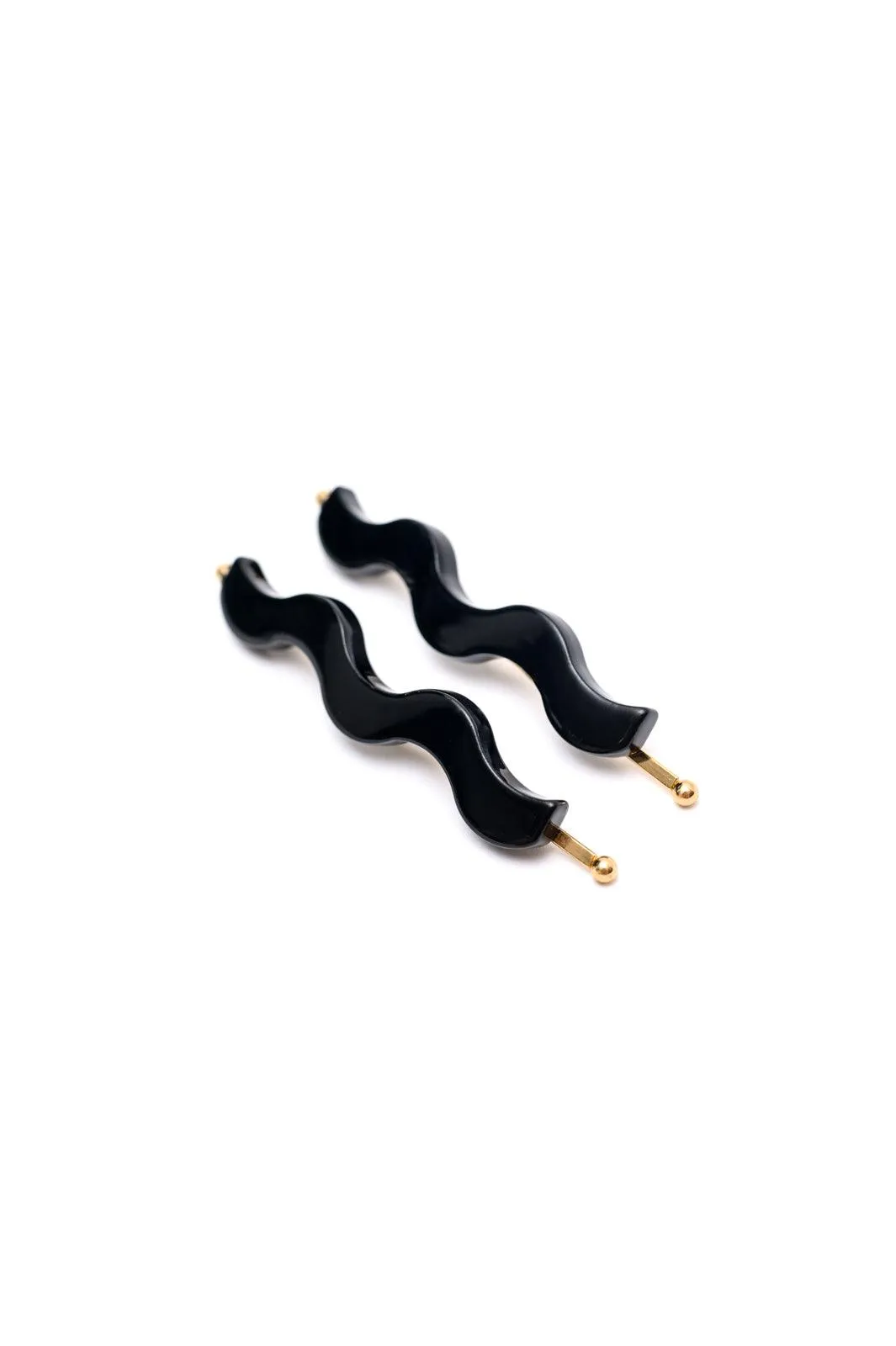 Waves Hair Clip | Black