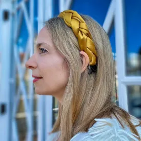 Yellow Headband Braided