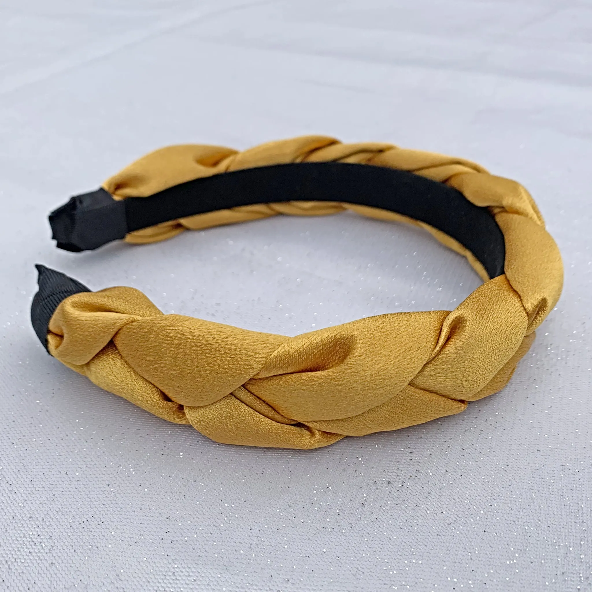 Yellow Headband Braided